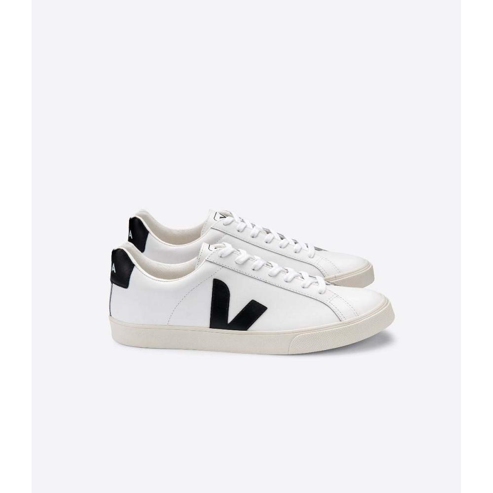 Veja ESPLAR LEATHER Tenisky Damske White/Black | SK 614VRW